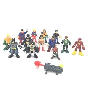 Imaginext DC Super Hero Figures Lot Batman Superman Flash Green Lantern